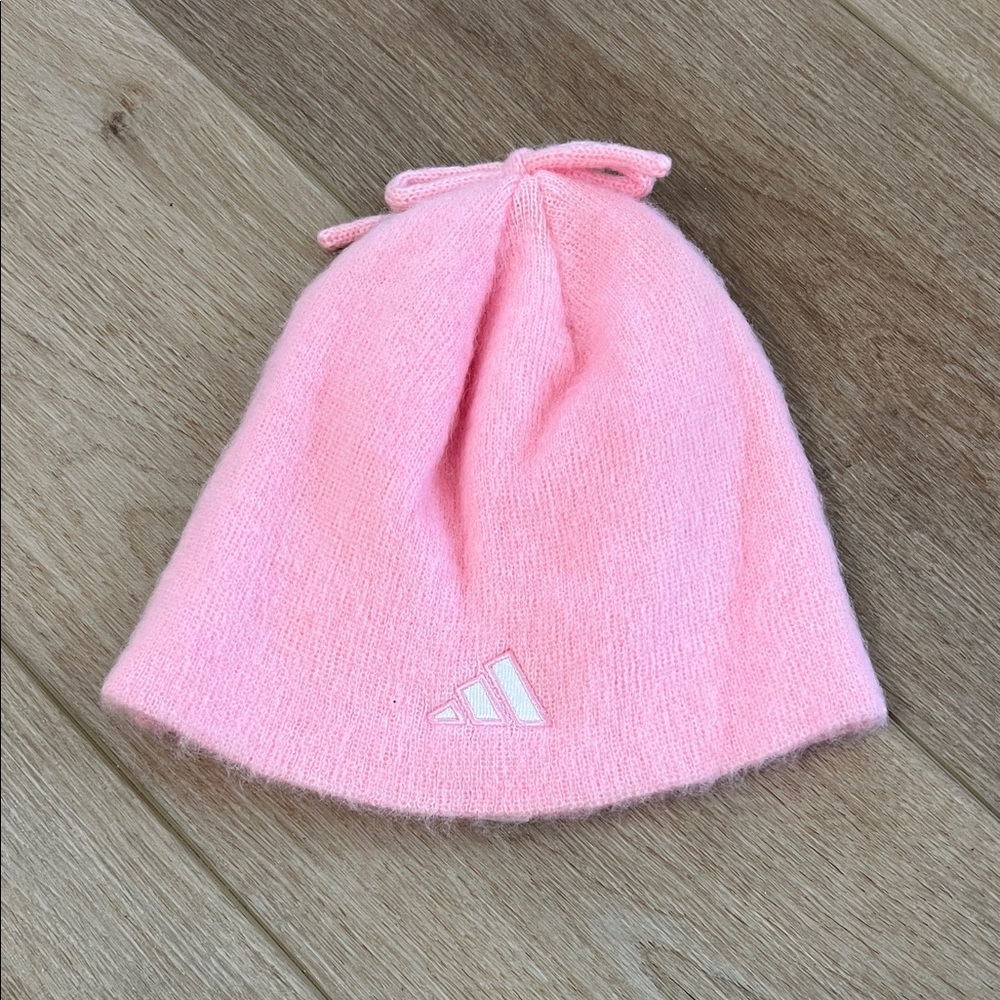 Adidas Kids Pink Knit Hat
